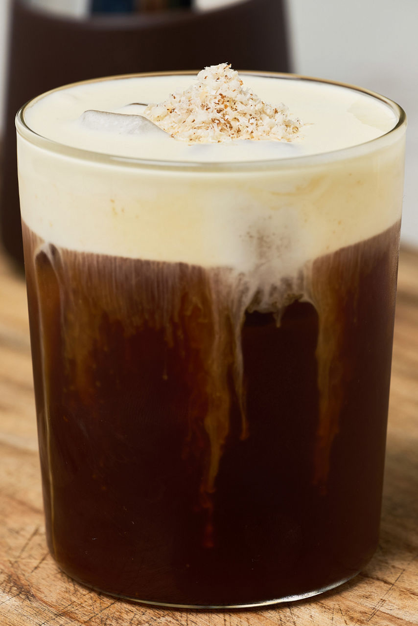 Iced White Chocolate and Hazelnut Cold Brew
